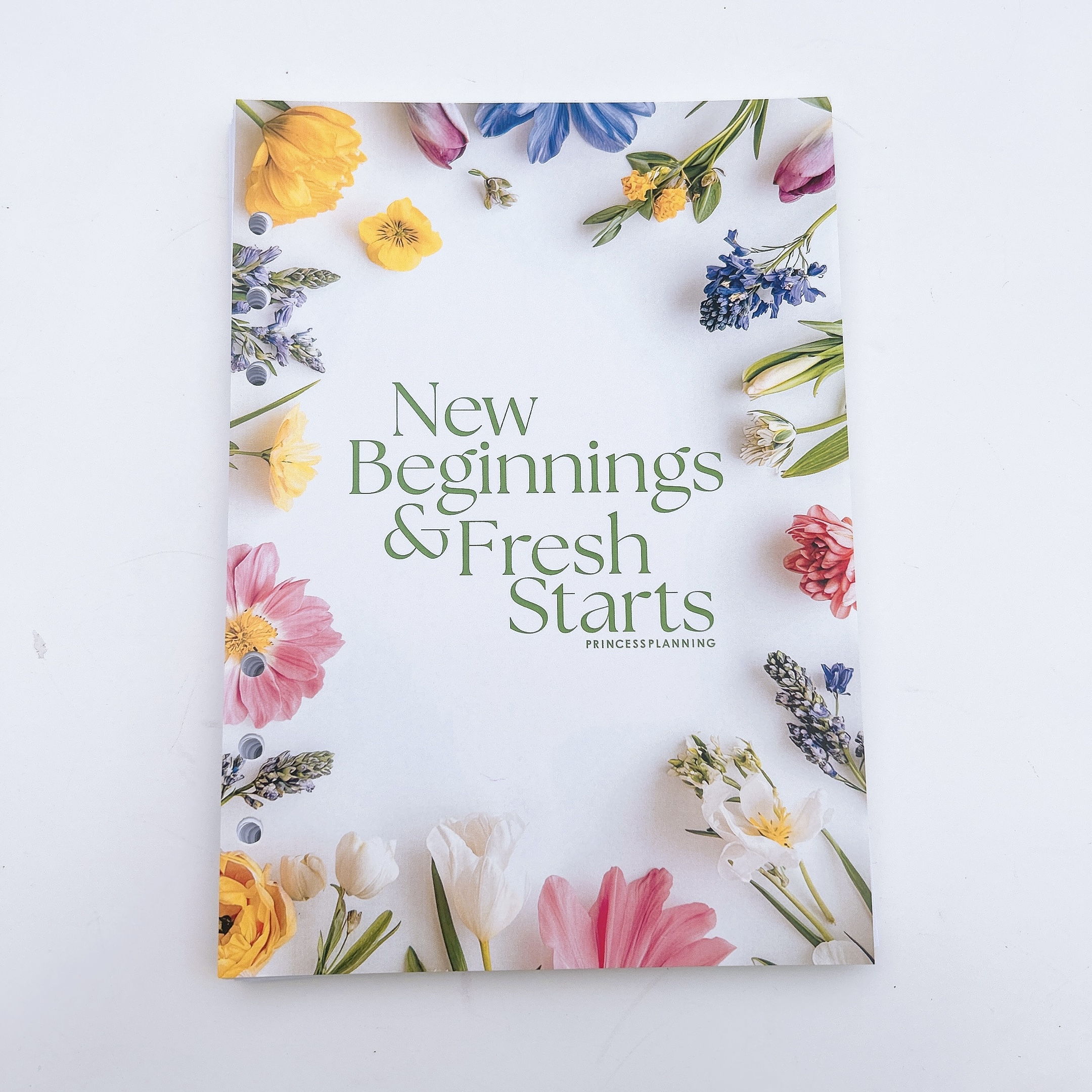 Spring Grande Food Diary Planner Insert New Beginngs