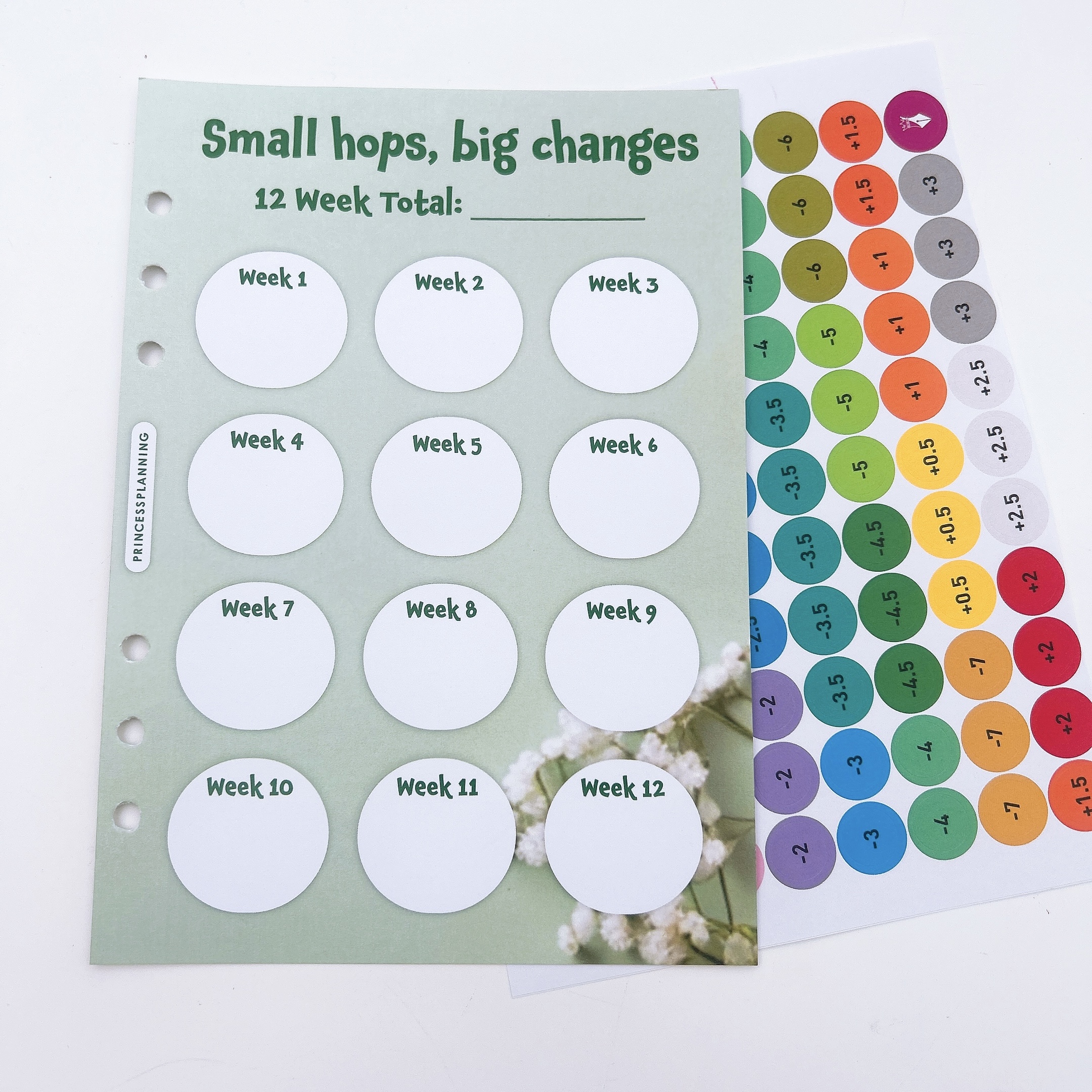 Countdown Stickers Samples Spring 12 Week Countdown Insert & Stickers Big Hops