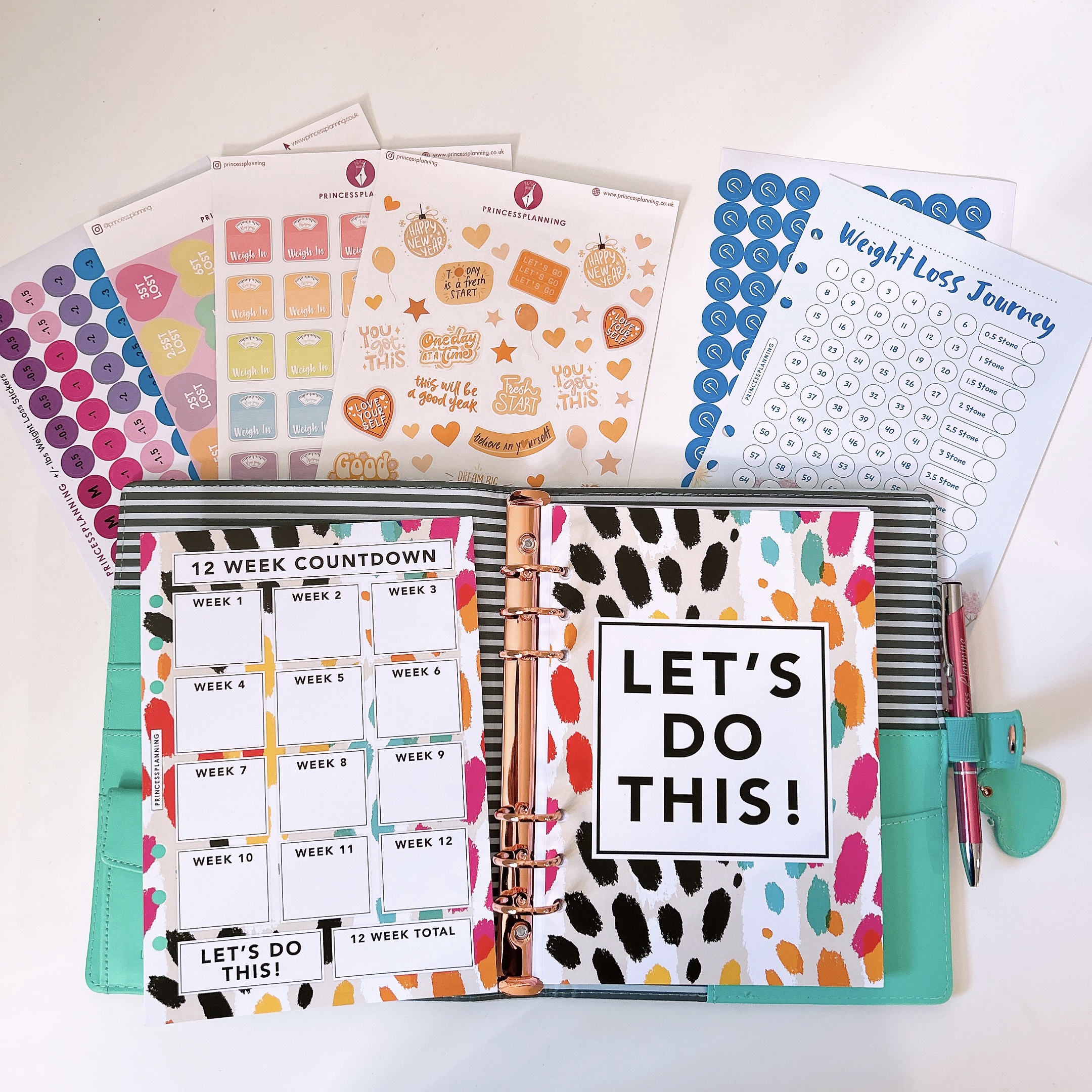 Grande Loaded Food Diary Planner Bundle -Let's do this
