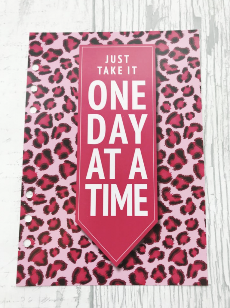 Grande Food Diary Planner Insert One Day At A Time