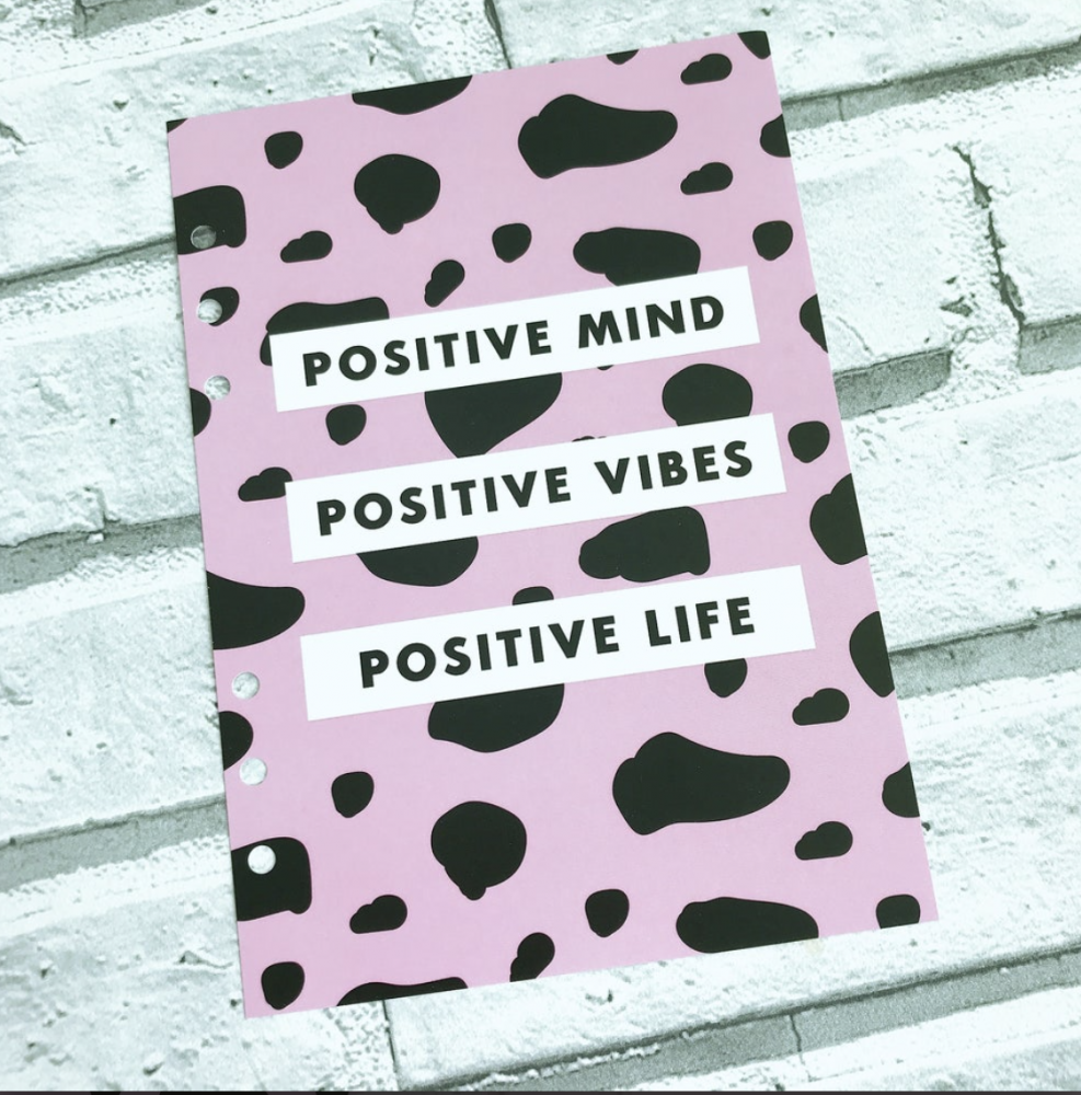 Grande A5 Food Diary Planner Insert Positive Life