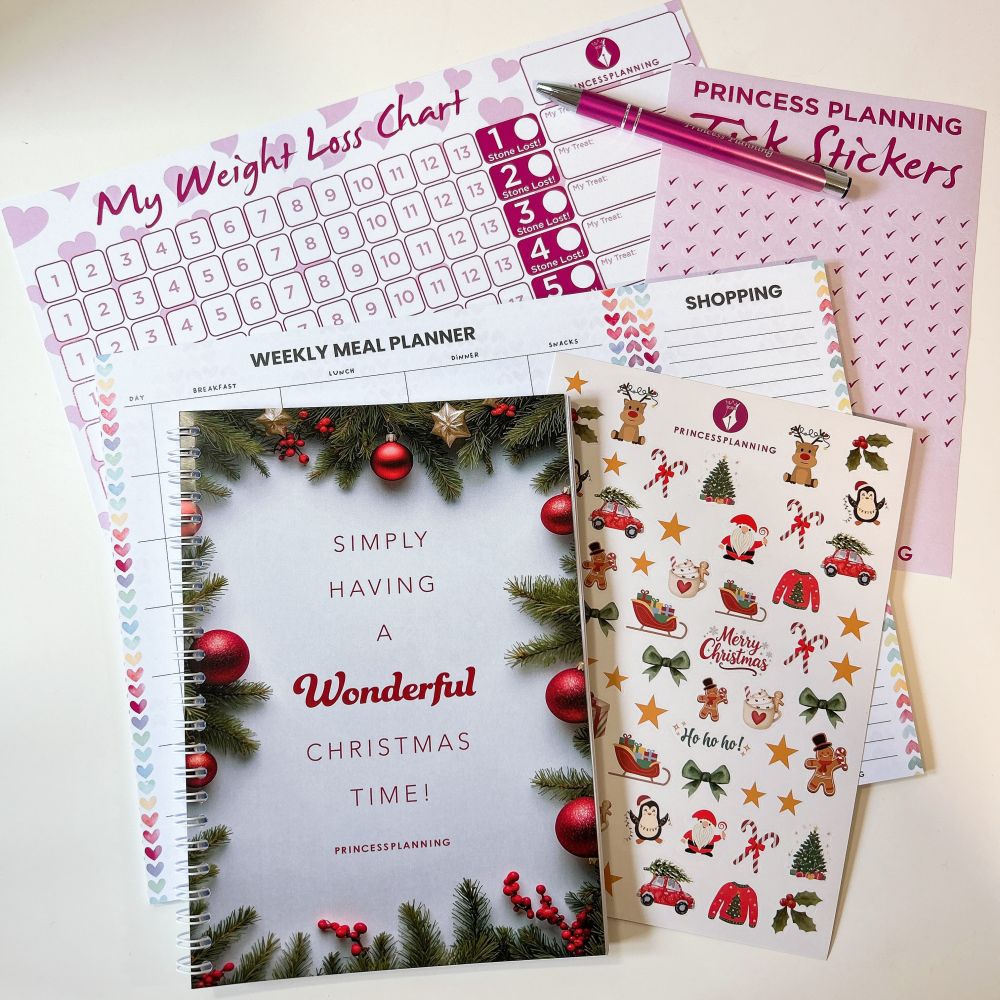 Christmas Spiral Food Diary Starter Bundle Wonderful Christmas Christmas Spiral Food Diary Starter Bundle Wonderful Christmas