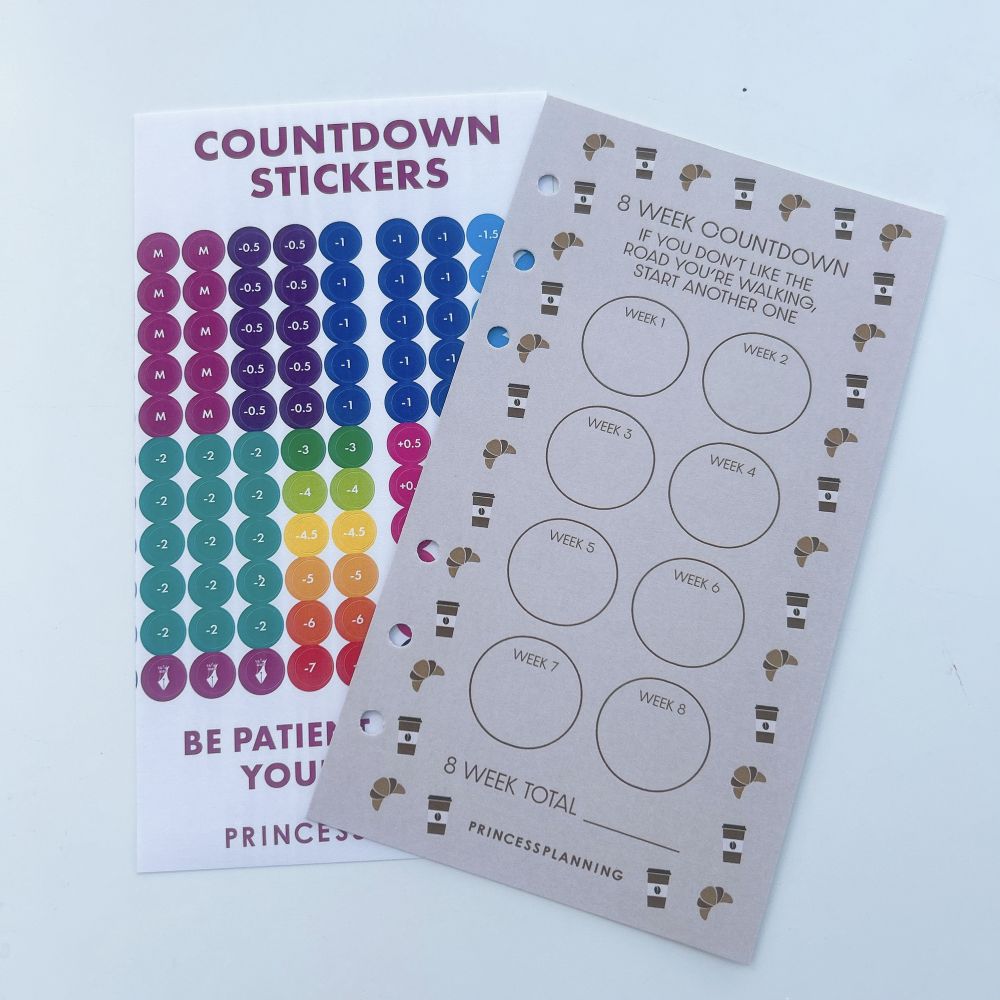 Petite Planner - 8 Week Countdown with Stickers - If if You Don t Like Road Petite Planner - 8 Week Countdown with Stickers - If if You Don t Like Road