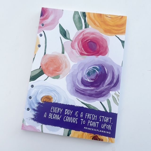 Grande Food Diary Planner Insert - Every Day is Fresh Start Grande Food Diary Planner Insert - Every Day is Fresh Start
