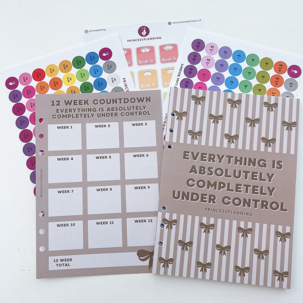 Grande 12 Week Planner Refill Food Diary Bundle - Everything is Absolutely Grande 12 Week Planner Refill Food Diary Bundle - Everything is Absolutely