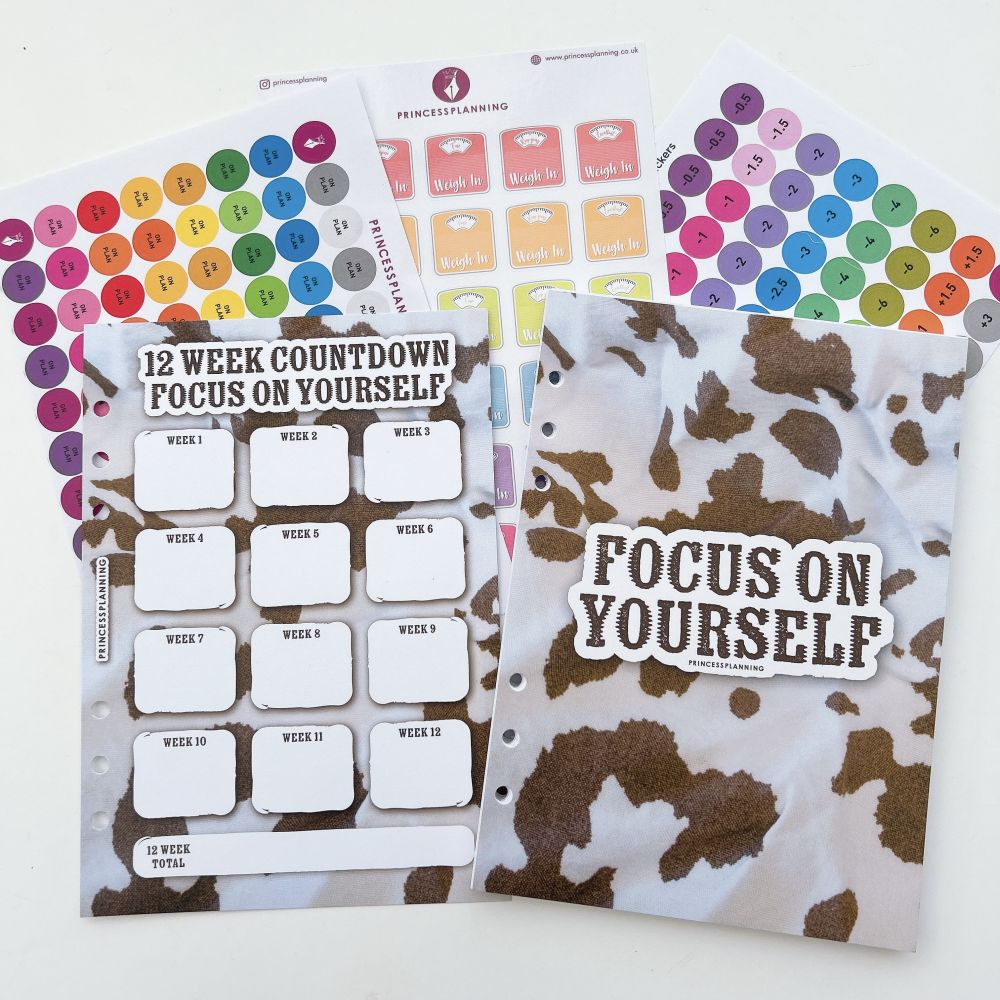 Grande 12 Week Planner Refill Food Diary Bundle - Focus on Yourself Grande 12 Week Planner Refill Food Diary Bundle - Focus on Yourself