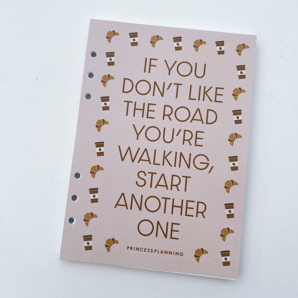 Grande Food Diary Planner Insert -If You Don t Like The Road Grande Food Diary Planner Insert -If You Don t Like The Road