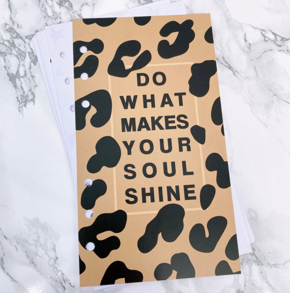 Petite Planner Food Diary 8 Week Insert - Do what makes your soul shine