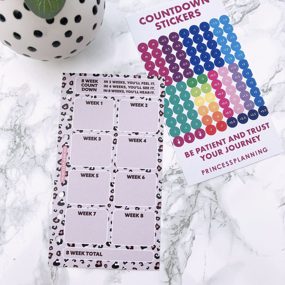 Petite Planner - 8 Week Countdown with stickers in 2 weeks you ll