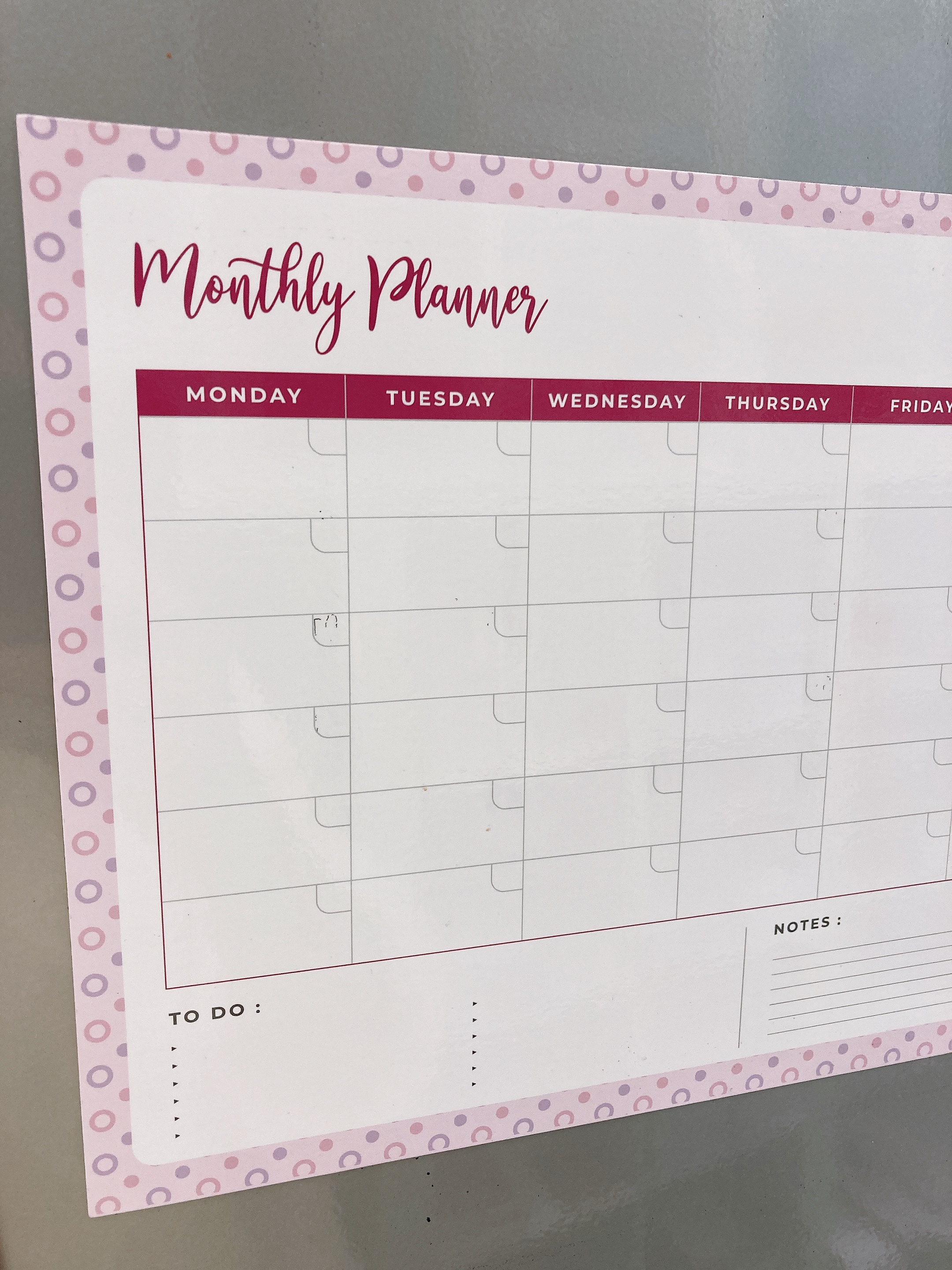 A5 Petite Planner Weekly Family Office Schedule Reminder Magnet Whiteboard 2pens 