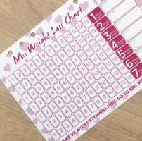 Grande Insert Weightloss Chart   Stickers