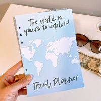 Grande Travel Planner Insert Bundle - Beau Blue Ostrich 