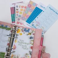  Petite Pink Fully Loaded Food Diary Planner - New Beginnings 