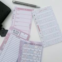 Petite Black Ostrich Wellness Planner Bundle 