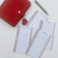 Petite Red Croco Everyday Planner Bundle 