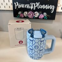 Blue Bow Reusable Insulated Travel Coffee Cup Mug 450ml