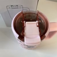 Pink   Black Bow Reusable Insulated Travel Coffee Cup Mug 450ml