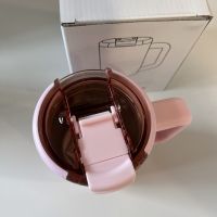 Pink Cherry Bow Reusable Insulated Travel Coffee Cup Mug 450ml