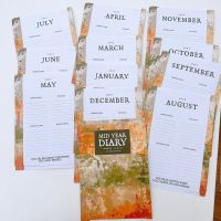 Grande Mid Year / Academic  Earthy Tones Dated Diary 26/27 Insert