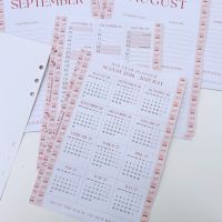 Grande Mid Year / Academic Pink Cherry Bow Dated Diary 26/27 Insert