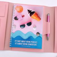 Pink Blush Bundle Portfolio Planner Cover Food Diary- Summer It s Not About Perfect 
