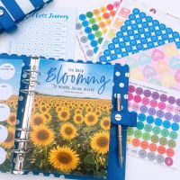 Grande Blue Stripe Fully Loaded Food Diary Planner - Too Busy Blooming 