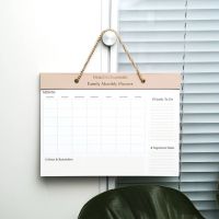 A4 Nude Luxe Weekly Family Planner Notepad Hanging/Desktop 