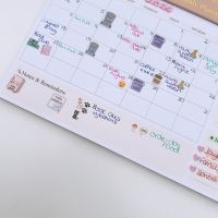 A4 Nude Luxe Weekly Family Planner Notepad Hanging/Desktop 