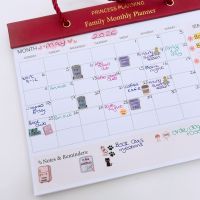 A4 Oxblood Luxe Weekly Family Planner Notepad Hanging/Desktop 
