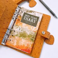 Petite Mid Year Earthy Tones Dated Diary 26/27- Mustard Ostrich 