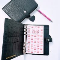 Petite Mid Year Cherry Dated Diary 26/27 Bundle Black Croco 