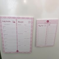 A4 Magnetic Fridge Meal Planning Pad    A5 To Do Pad Bundle 