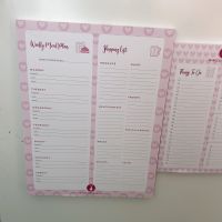 A4 Magnetic Fridge Meal Planning Pad    A5 To Do Pad Bundle 