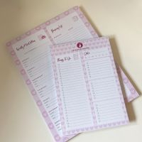 A4 Magnetic Fridge Meal Planning Pad    A5 To Do Pad Bundle 