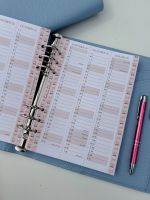 Grande 2026/27 Mid Year Dated Diary Blue Scallop Planner 
