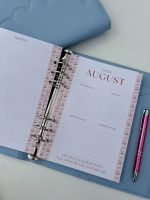 Grande 2026/27 Mid Year Dated Diary Blue Scallop Planner 