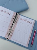 Grande 2026/27 Mid Year Dated Diary Blue Scallop Planner 