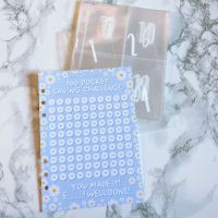 Grande Blue 100 Pocket Challenge Tracker   100 Pocket Inserts