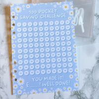 Grande Blue 100 Pocket Challenge Tracker   100 Pocket Inserts