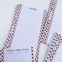 Petite Planner -Ladybird Bundle of Inserts - Shopping List  Things To Do  Note Paper and Weekly Meal Planner