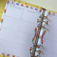 Grande 2027 Floral Dated Diary Lemon Scallop Planner Bundle 