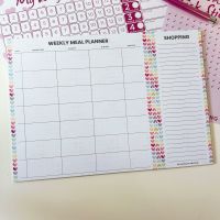 Christmas Spiral Food Diary Starter Bundle  Snowman 