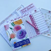 New Year Spiral Food Diary Starter Bundle  