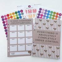 Grande 12 Week Planner Refill Food Diary Bundle - Everything is Absolutely 