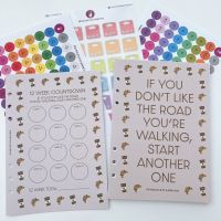 Grande 12 Week Planner Refill Food Diary Bundle - If You Don t Like The Road 