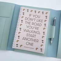 Sage Green Bundle Portfolio Planner Cover - If You Dont Like The Road 