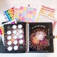 Grande Fully Loaded Food Diary Black Premium Planner Bundle - So Let s Get Going 