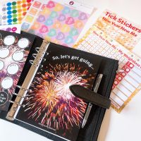 Grande Fully Loaded Food Diary Black Premium Planner Bundle - So Let s Get Going 