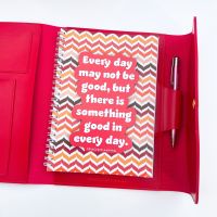 Red Bundle Portfolio Planner Cover Food Diary Every Day May Not Be Good
