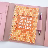 Pink Blush Bundle Portfolio Planner Cover Food Diary- Just Stay On Track